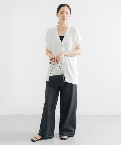 URBAN RESEARCH / アーバンリサーチ ベスト | ペーパーヤーンチュニックニットベスト | 詳細4