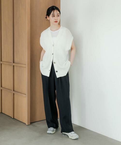 URBAN RESEARCH / アーバンリサーチ ベスト | ペーパーヤーンチュニックニットベスト | 詳細7