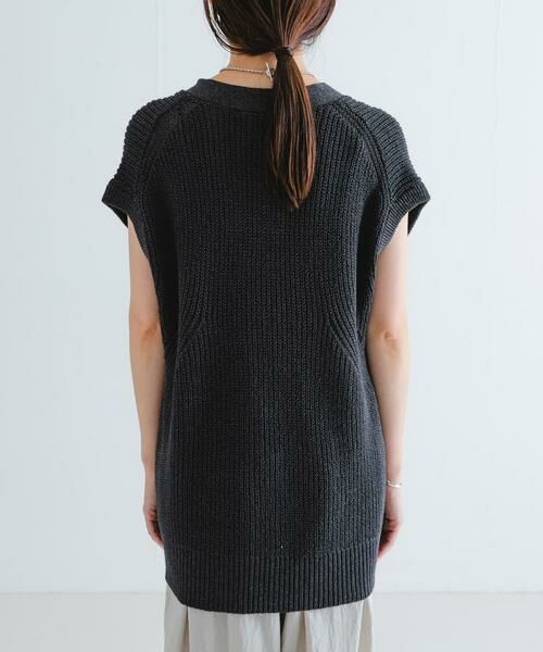URBAN RESEARCH / アーバンリサーチ ベスト | ペーパーヤーンチュニックニットベスト | 詳細19