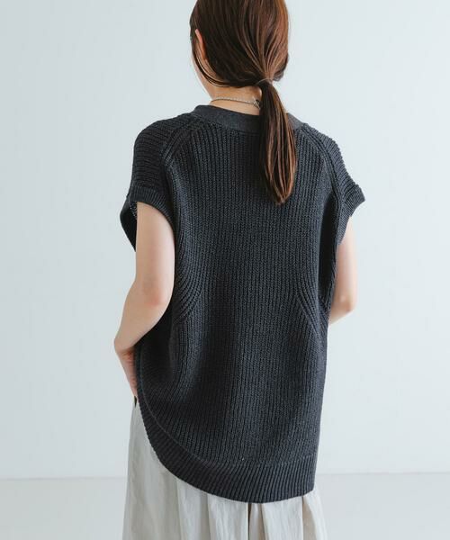 URBAN RESEARCH / アーバンリサーチ ベスト | ペーパーヤーンチュニックニットベスト | 詳細11