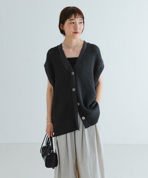 URBAN RESEARCH / アーバンリサーチ ベスト | ペーパーヤーンチュニックニットベスト | 詳細12