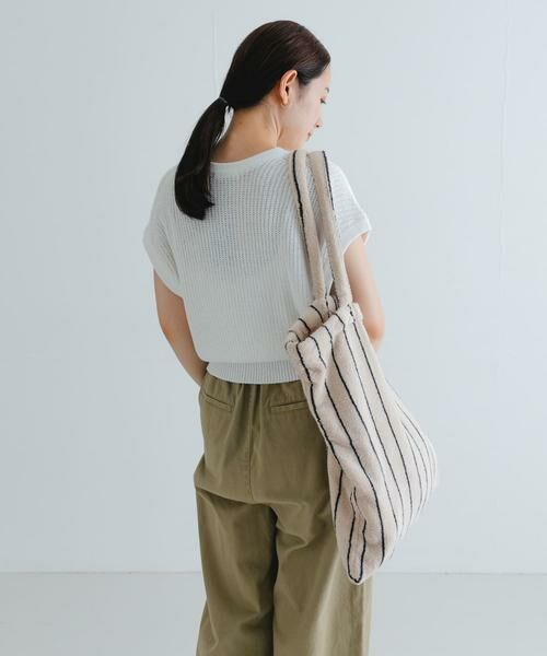 URBAN RESEARCH / アーバンリサーチ ベスト | ペーパーヤーンフレンチスリーブニット | 詳細4