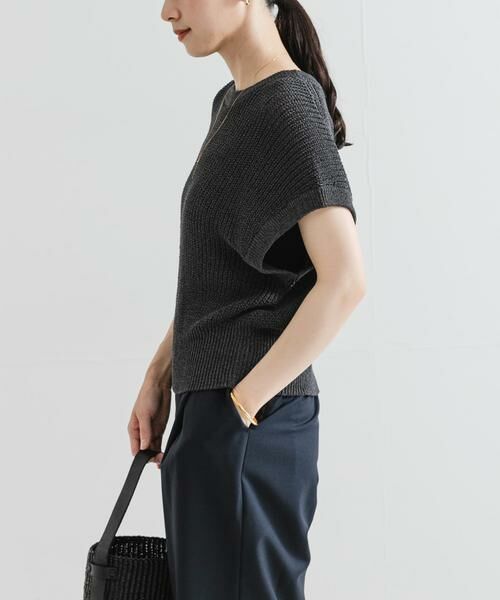 URBAN RESEARCH / アーバンリサーチ ベスト | ペーパーヤーンフレンチスリーブニット | 詳細13
