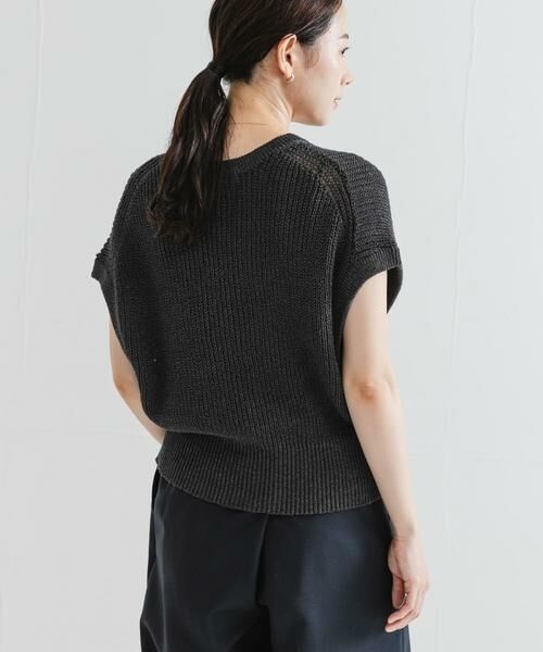 URBAN RESEARCH / アーバンリサーチ ベスト | ペーパーヤーンフレンチスリーブニット | 詳細14