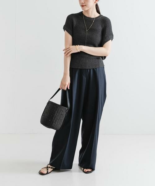 URBAN RESEARCH / アーバンリサーチ ベスト | ペーパーヤーンフレンチスリーブニット | 詳細18