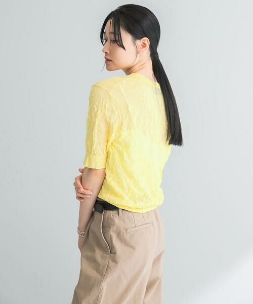 URBAN RESEARCH / アーバンリサーチ ニット・セーター | new basic　リネン混ワッシャーハーフスリーブニット | 詳細2