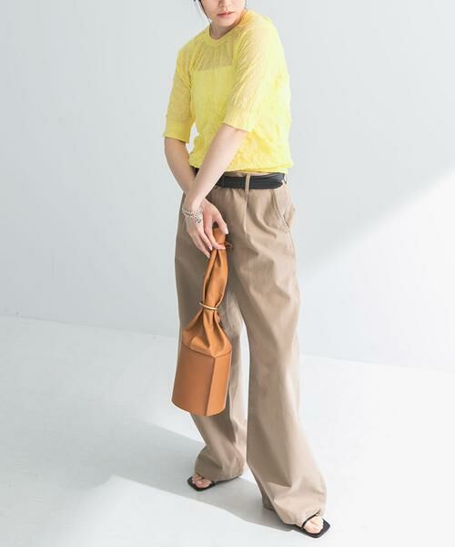 URBAN RESEARCH / アーバンリサーチ ニット・セーター | new basic　リネン混ワッシャーハーフスリーブニット | 詳細4