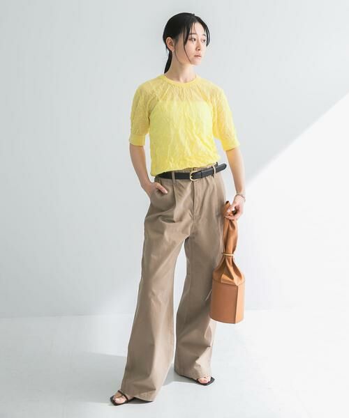 URBAN RESEARCH / アーバンリサーチ ニット・セーター | new basic　リネン混ワッシャーハーフスリーブニット | 詳細5