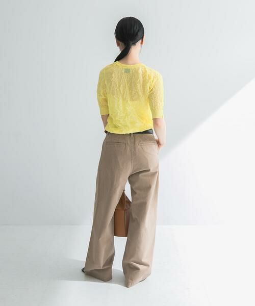 URBAN RESEARCH / アーバンリサーチ ニット・セーター | new basic　リネン混ワッシャーハーフスリーブニット | 詳細6