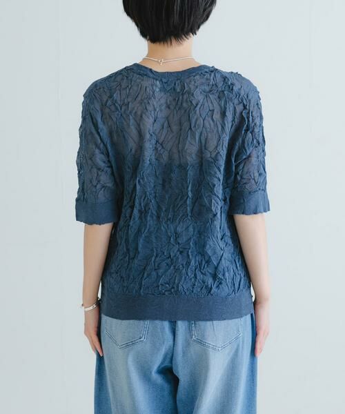 URBAN RESEARCH / アーバンリサーチ ニット・セーター | new basic　リネン混ワッシャーハーフスリーブニット | 詳細21