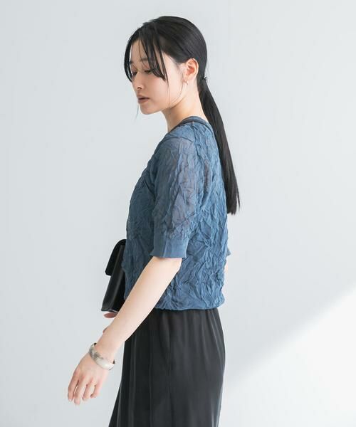 URBAN RESEARCH / アーバンリサーチ ニット・セーター | new basic　リネン混ワッシャーハーフスリーブニット | 詳細14