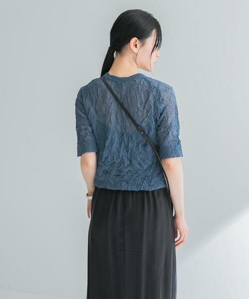 URBAN RESEARCH / アーバンリサーチ ニット・セーター | new basic　リネン混ワッシャーハーフスリーブニット | 詳細15