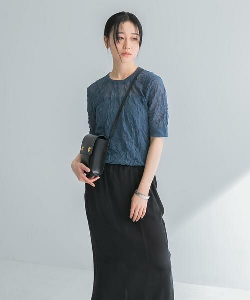 URBAN RESEARCH / アーバンリサーチ ニット・セーター | new basic　リネン混ワッシャーハーフスリーブニット | 詳細17