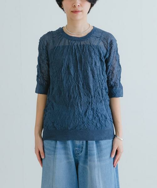 URBAN RESEARCH / アーバンリサーチ ニット・セーター | new basic　リネン混ワッシャーハーフスリーブニット | 詳細19