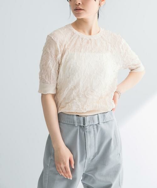 URBAN RESEARCH / アーバンリサーチ ニット・セーター | new basic　リネン混ワッシャーハーフスリーブニット | 詳細28