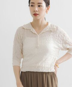 URBAN RESEARCH / アーバンリサーチ ニット・セーター | new basic　リネン混ワッシャーシャツカラーニット