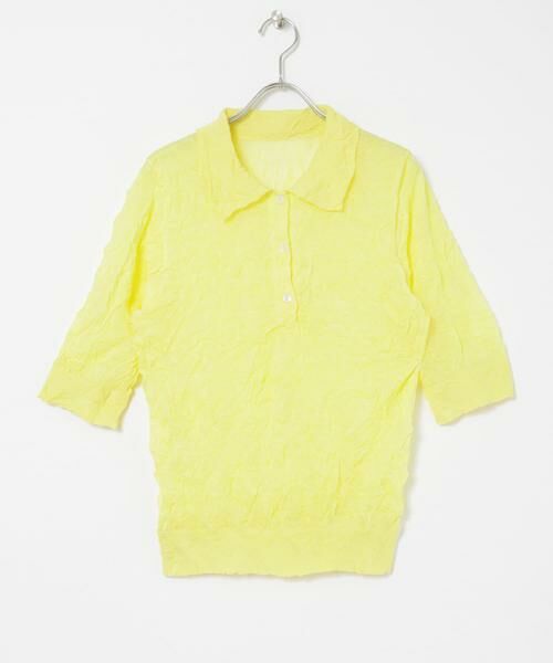 URBAN RESEARCH / アーバンリサーチ ニット・セーター | new basic　リネン混ワッシャーシャツカラーニット | 詳細8