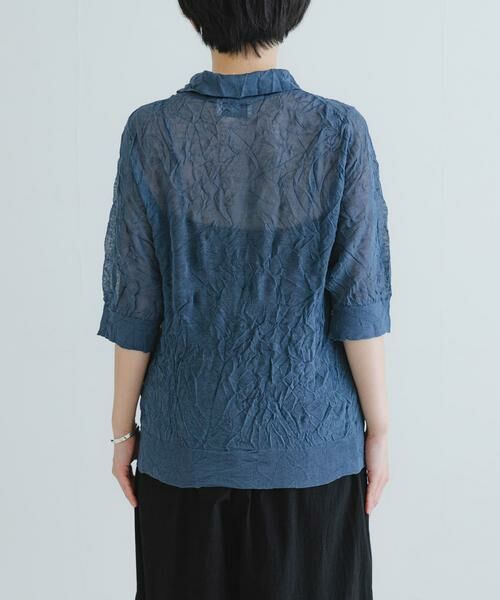 URBAN RESEARCH / アーバンリサーチ ニット・セーター | new basic　リネン混ワッシャーシャツカラーニット | 詳細22