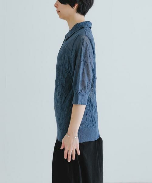 URBAN RESEARCH / アーバンリサーチ ニット・セーター | new basic　リネン混ワッシャーシャツカラーニット | 詳細21