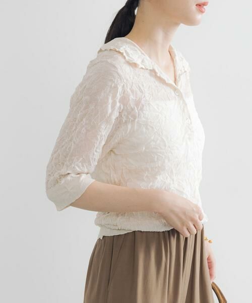 URBAN RESEARCH / アーバンリサーチ ニット・セーター | new basic　リネン混ワッシャーシャツカラーニット | 詳細25