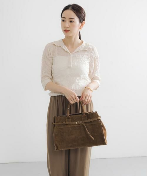 URBAN RESEARCH / アーバンリサーチ ニット・セーター | new basic　リネン混ワッシャーシャツカラーニット | 詳細27