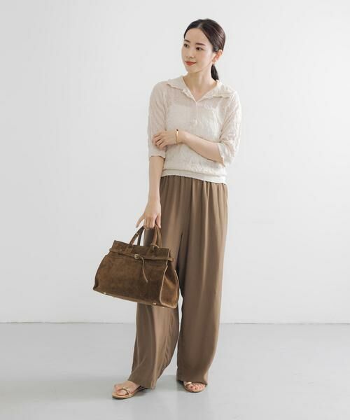 URBAN RESEARCH / アーバンリサーチ ニット・セーター | new basic　リネン混ワッシャーシャツカラーニット | 詳細28