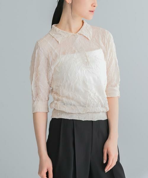 URBAN RESEARCH / アーバンリサーチ ニット・セーター | new basic　リネン混ワッシャーシャツカラーニット | 詳細29