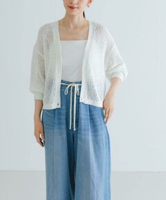 URBAN RESEARCH / アーバンリサーチ カーディガン・ボレロ | 透かし柄2WAYニットカーディガン