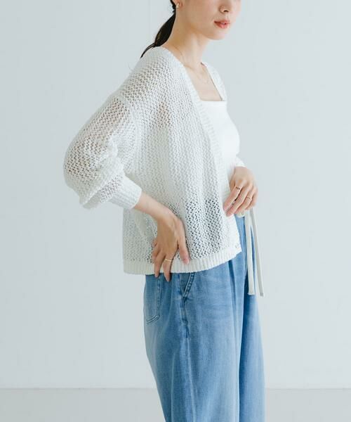 URBAN RESEARCH / アーバンリサーチ カーディガン・ボレロ | 透かし柄2WAYニットカーディガン | 詳細3