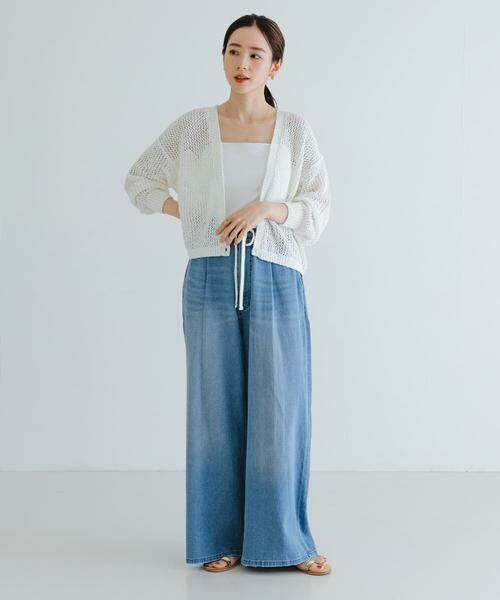 URBAN RESEARCH / アーバンリサーチ カーディガン・ボレロ | 透かし柄2WAYニットカーディガン | 詳細5