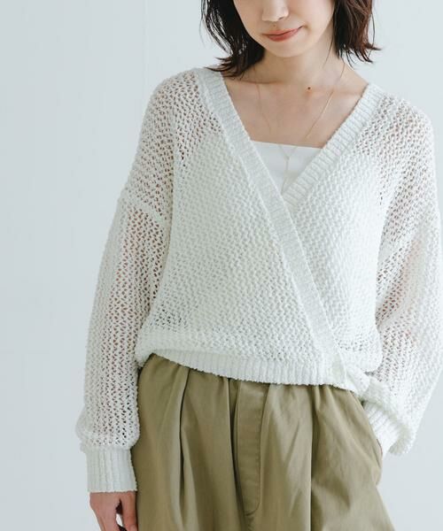 URBAN RESEARCH / アーバンリサーチ カーディガン・ボレロ | 透かし柄2WAYニットカーディガン | 詳細6