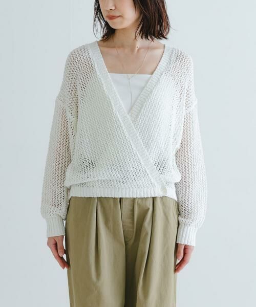 URBAN RESEARCH / アーバンリサーチ カーディガン・ボレロ | 透かし柄2WAYニットカーディガン | 詳細8