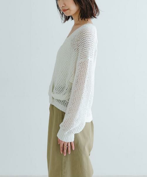 URBAN RESEARCH / アーバンリサーチ カーディガン・ボレロ | 透かし柄2WAYニットカーディガン | 詳細9