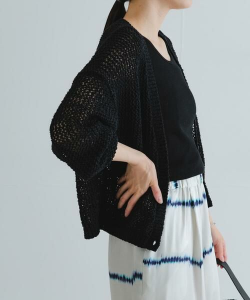 URBAN RESEARCH / アーバンリサーチ カーディガン・ボレロ | 透かし柄2WAYニットカーディガン | 詳細28