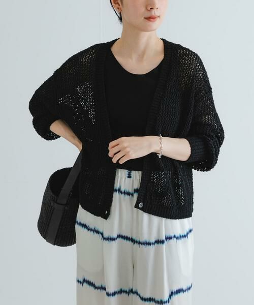 URBAN RESEARCH / アーバンリサーチ カーディガン・ボレロ | 透かし柄2WAYニットカーディガン | 詳細30