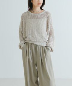 URBAN RESEARCH / アーバンリサーチ ニット・セーター | 『WEB/一部店舗限定カラー』透かし柄ルーズニット