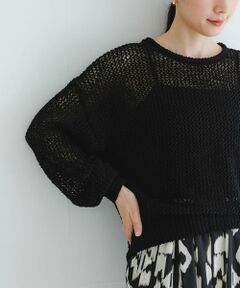 URBAN RESEARCH / アーバンリサーチ ニット・セーター | 『WEB/一部店舗限定カラー』透かし柄ルーズニット