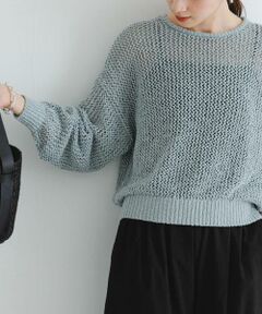 URBAN RESEARCH / アーバンリサーチ ニット・セーター | 『WEB/一部店舗限定カラー』透かし柄ルーズニット