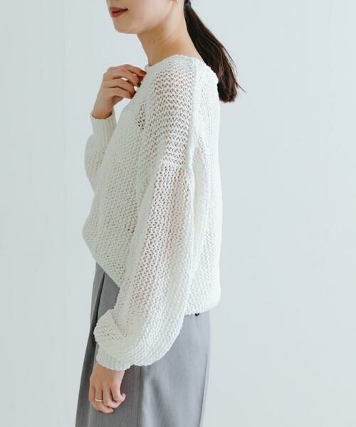 URBAN RESEARCH / アーバンリサーチ ニット・セーター | 『WEB/一部店舗限定カラー』透かし柄ルーズニット | 詳細3