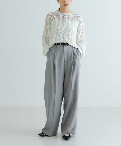 URBAN RESEARCH / アーバンリサーチ ニット・セーター | 『WEB/一部店舗限定カラー』透かし柄ルーズニット | 詳細6