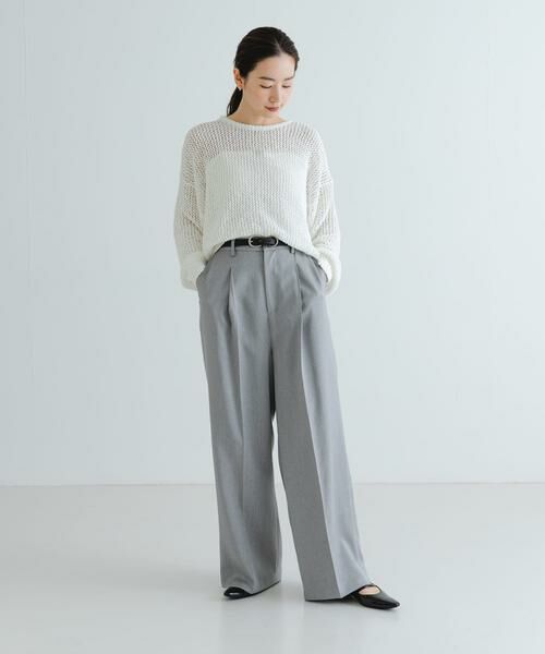 URBAN RESEARCH / アーバンリサーチ ニット・セーター | 『WEB/一部店舗限定カラー』透かし柄ルーズニット | 詳細7