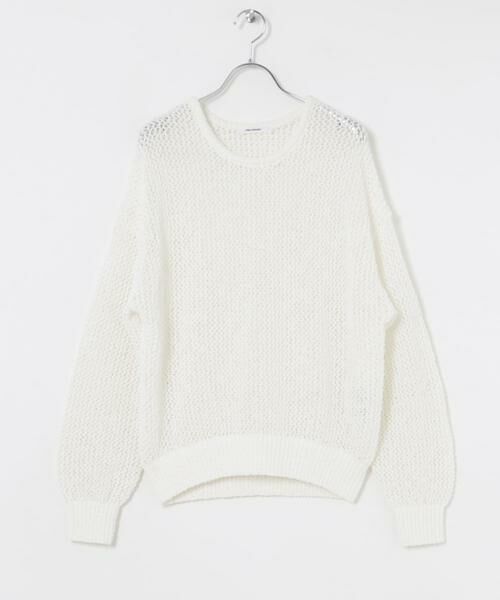 URBAN RESEARCH / アーバンリサーチ ニット・セーター | 『WEB/一部店舗限定カラー』透かし柄ルーズニット | 詳細8