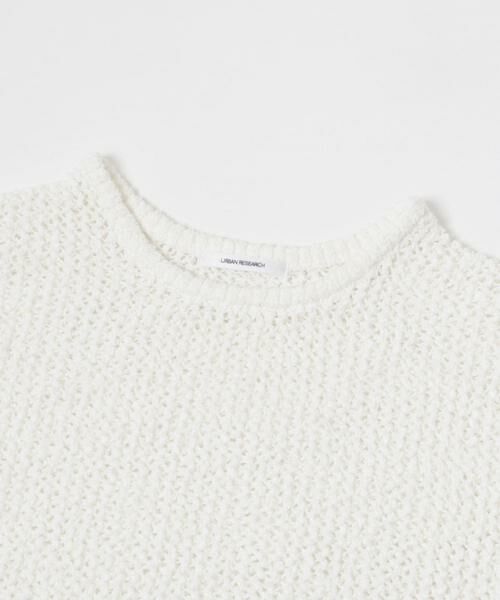 URBAN RESEARCH / アーバンリサーチ ニット・セーター | 『WEB/一部店舗限定カラー』透かし柄ルーズニット | 詳細9