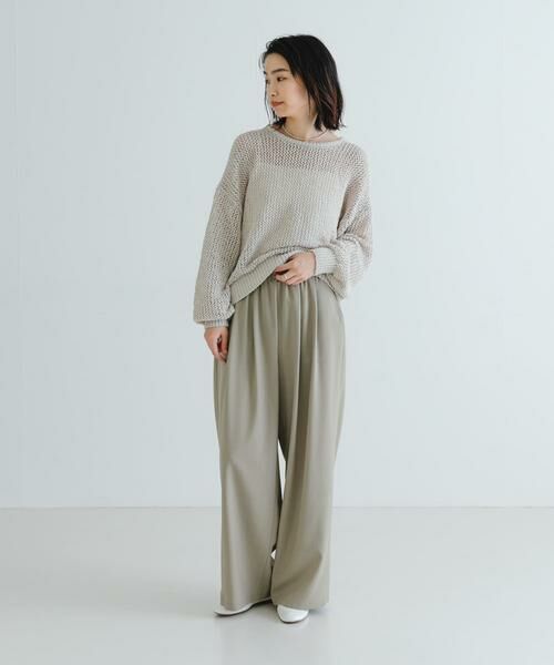 URBAN RESEARCH / アーバンリサーチ ニット・セーター | 『WEB/一部店舗限定カラー』透かし柄ルーズニット | 詳細16