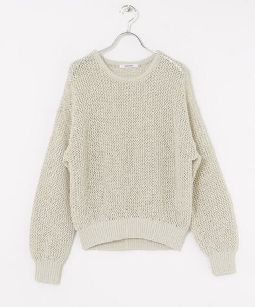 URBAN RESEARCH / アーバンリサーチ ニット・セーター | 『WEB/一部店舗限定カラー』透かし柄ルーズニット | 詳細17