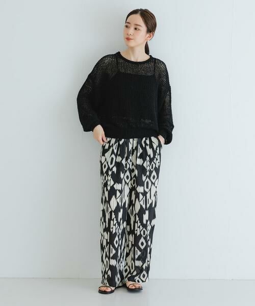 URBAN RESEARCH / アーバンリサーチ ニット・セーター | 『WEB/一部店舗限定カラー』透かし柄ルーズニット | 詳細25