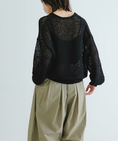 URBAN RESEARCH / アーバンリサーチ ニット・セーター | 『WEB/一部店舗限定カラー』透かし柄ルーズニット | 詳細27