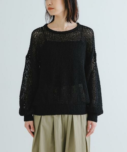 URBAN RESEARCH / アーバンリサーチ ニット・セーター | 『WEB/一部店舗限定カラー』透かし柄ルーズニット | 詳細30