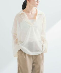 URBAN RESEARCH / アーバンリサーチ ニット・セーター | ラミー混スキッパーシアーニット