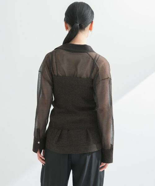 URBAN RESEARCH / アーバンリサーチ ニット・セーター | ラミー混スキッパーシアーニット | 詳細3